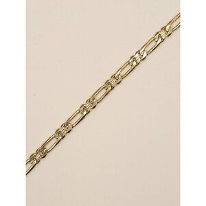 Men's Figaro Chain Bracelet 8" Lobster Clasp Classic Design Polished Finish Eleg